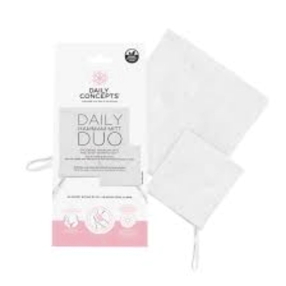 ๐๐ BNIB Relaxation & Hygiene Bathroom Bundle Brush, Hammam Mitt, Back Scrubber - Picture 4 of 7